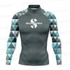 SCUBAPRO Uomo UPF 50 Manica Lunga Rash Guard Maglietta da Nuoto Surf Subacquea Estate Spiaggia Sport Acquatici