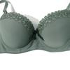 Women Bra Padded Wired Underwear Flower Applique B Cup Lingerie