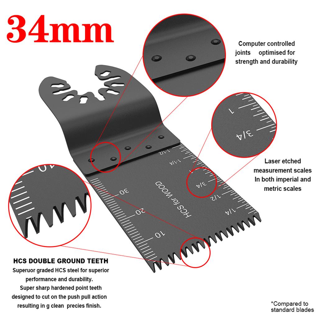 5/10PCS Saw Cutter Blade Accessories Oscillating Multi Tool Saw Blades for Renovator Power Wood Cutting Tools Multitool Blades