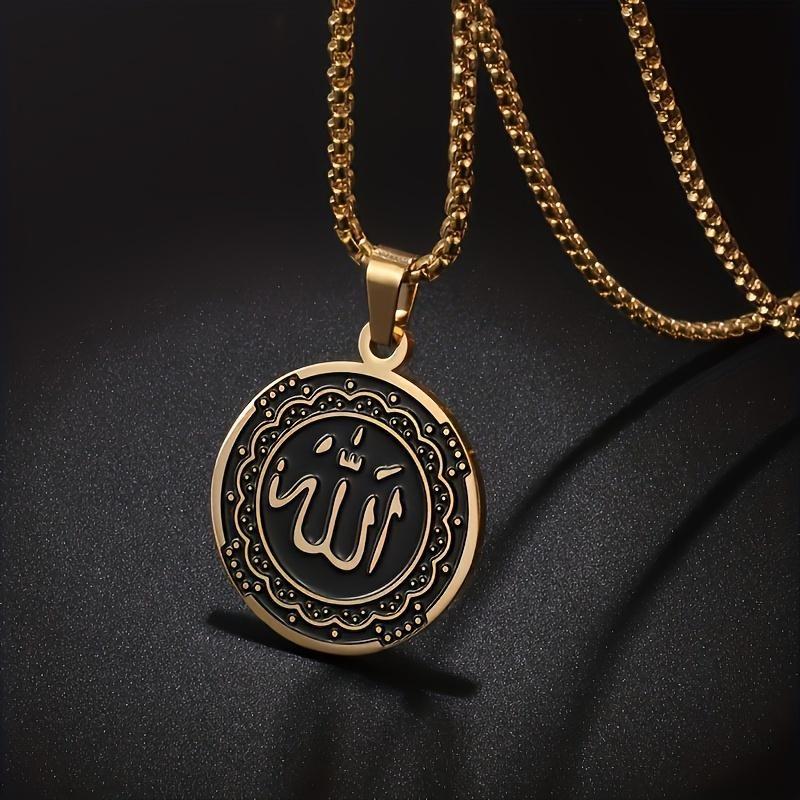 Retro Octagonal Star Navigation Compass Cross Pendant Necklace for Men's Fashion Personality Charm Motorcycle Rider Accessories Line up Gift