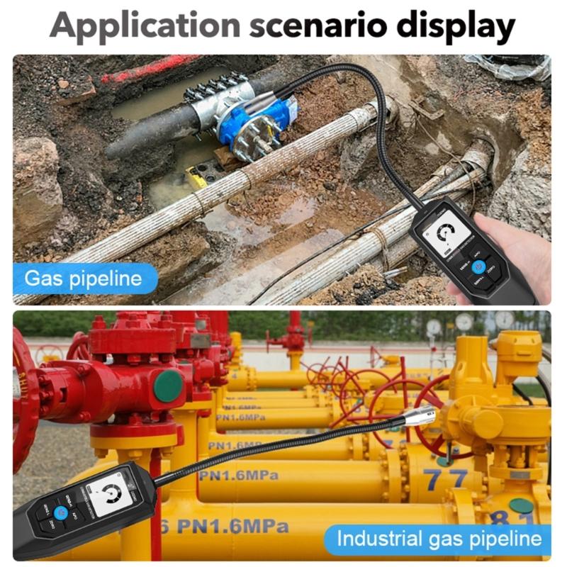 Professional Gas Tester Gas Alarm Gas Leak Detectors With Simulated Display For Propanes Methane Monitoring Home Safety