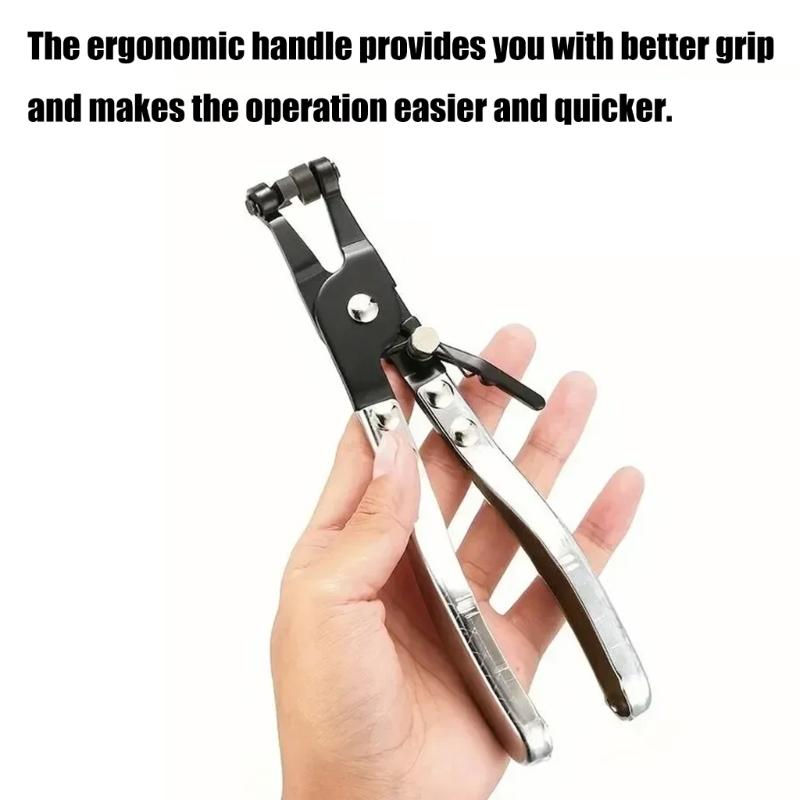 Hose Pipe Clamp Clip Pliers Automobile Water Coolant Hose Clips Rotation Jaw Locking Hose Plier Tool for Car Fuels Oil