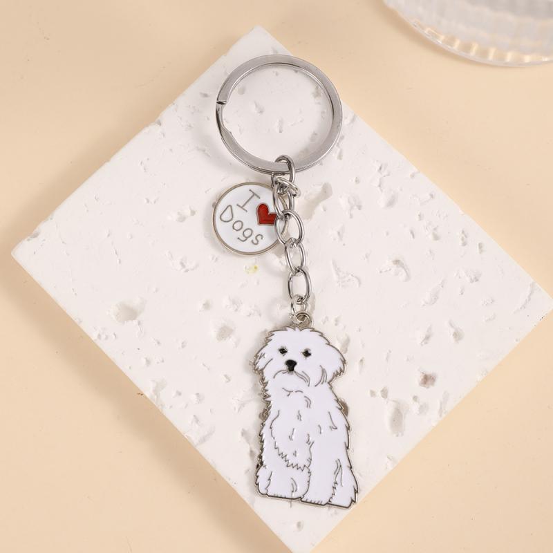 1 Pcs Women Bag Jewelry Pet Dog Golden Retriever Animal Dog Keychain Dog Pendant Pet Keyring Pet Keychain