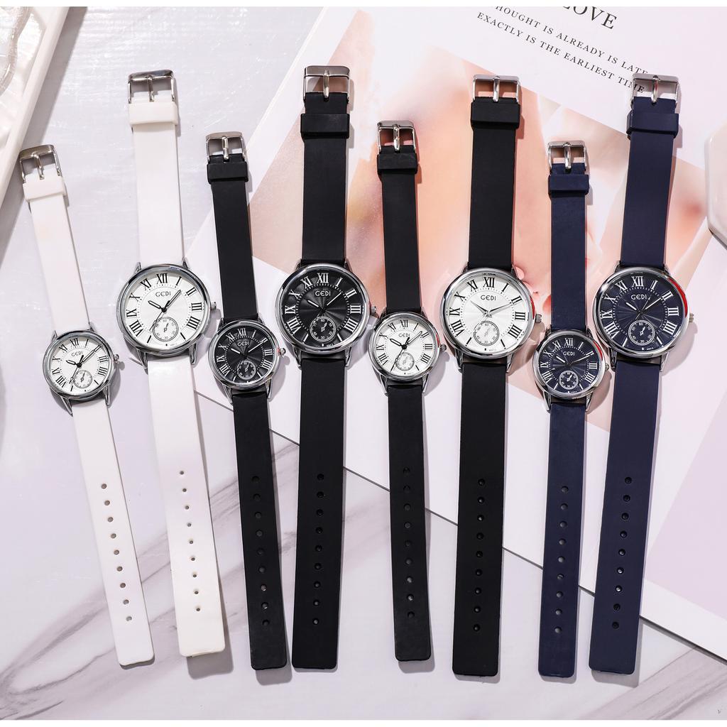 Summer Sports Wind Sweat-Proof Silicone Belt Student Couple Waterproof Quartz Watch Watch