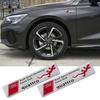 1/2pcs 3D Aluminum Car Stickers Side Body Tail Trunk Decoration Decal For S1 Sport Germeny QUATTRO Logo Auto Refit Accessories