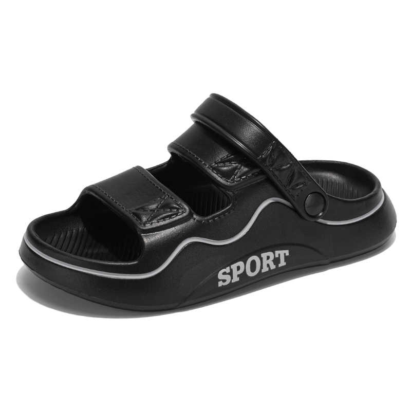 Fashion Round Nose Anti-slip Gentlemen Sandals Outdoor Slipper Men's Sports White Shoes Daily Sneakers Outing Trendy Sapateneis