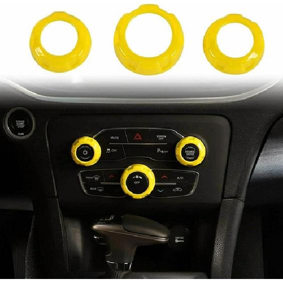 3X Air Conditioner Button Panel Trim for Dodge Challenger/Charger Chrysler 300