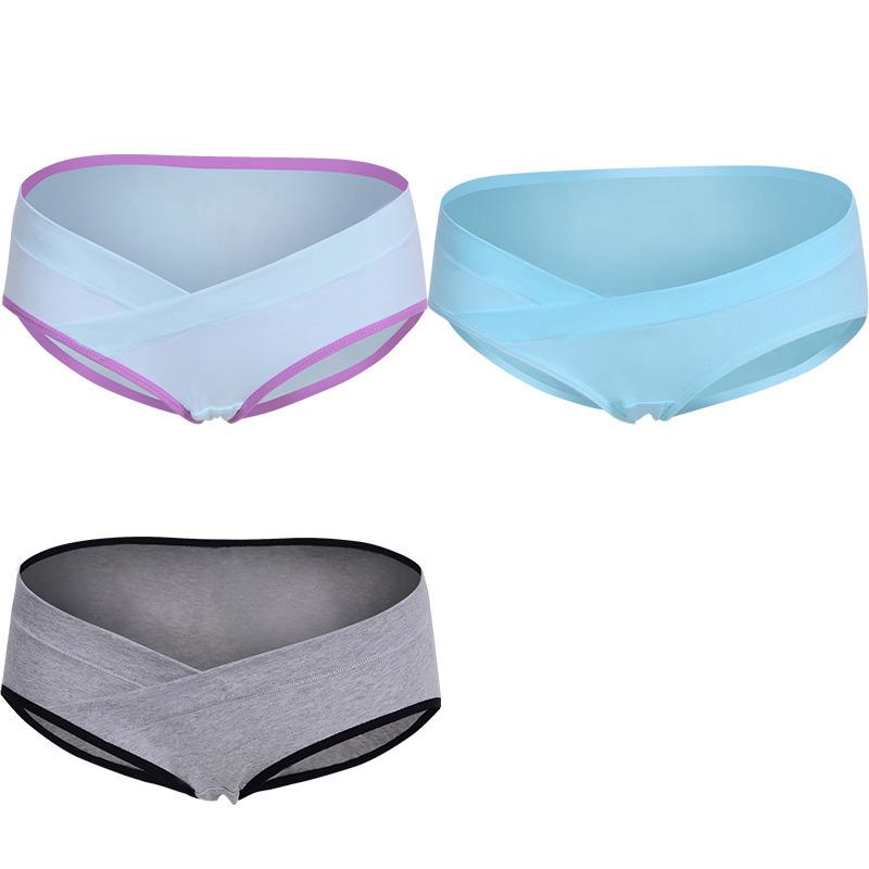 3 stk Dame Under Magen Maternitetstruse Graviditet Etter fødsel Maternitetsundertøy Multipakke Lav midje Undertøy