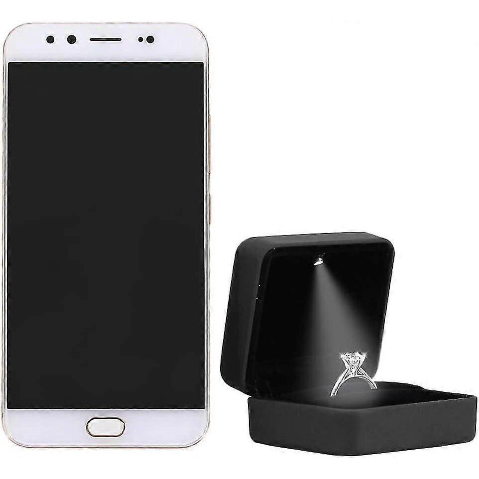 Engagement Ring Led Light Ring Box Jewelry Gift Box