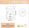 Transparent Glass Candlestick Cylinder Tea Light Candle Holders for Table Centerpieces Wedding Party Dining Room Decorations