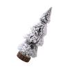 Christmas Tree Ornaments Small Decorative Snow Pine Tree with Base Party Supplies for Home Holiday Desktop Decoration