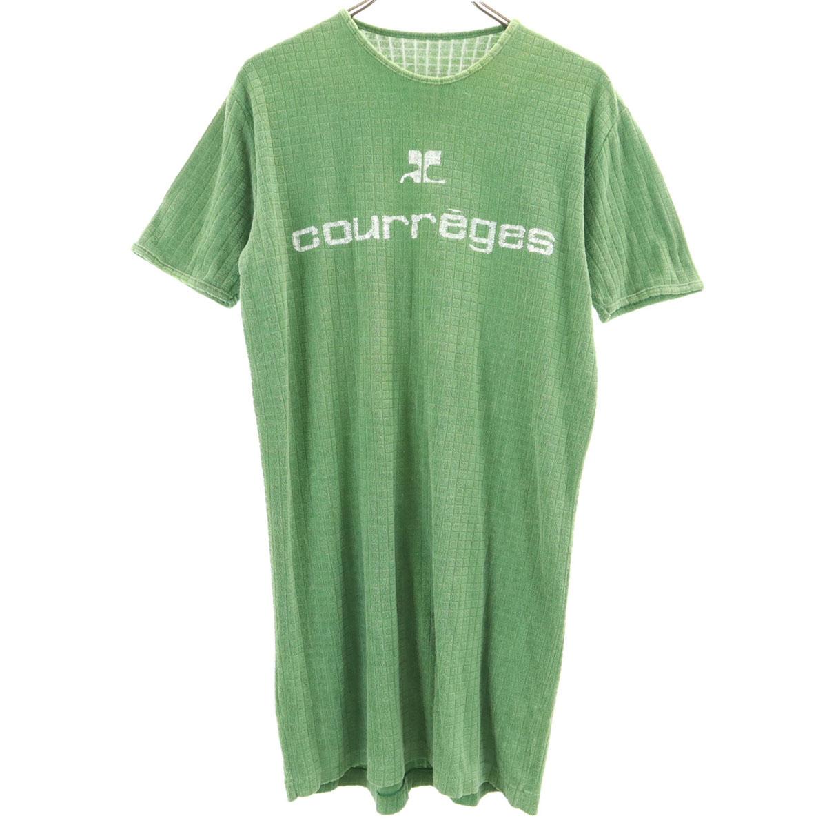 

courreges made in Japan Short sleeve one piece Green system Women Used