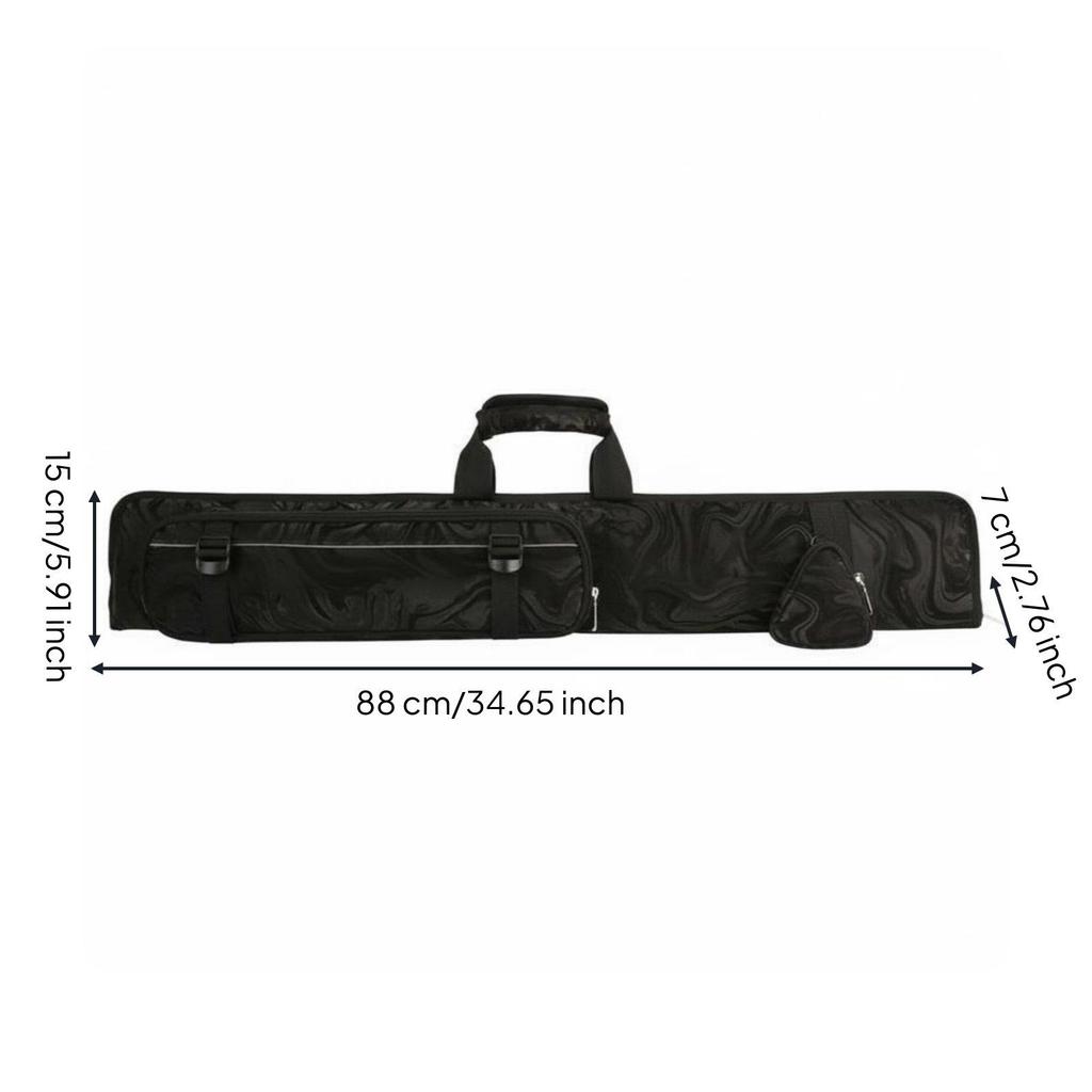 Billiard Cue Storage Case Practical PU Bag Pool Stick Protective