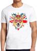 Corgi British Dog Union Jack Flag England Crown Queen Gift Tee T Shirt M832
