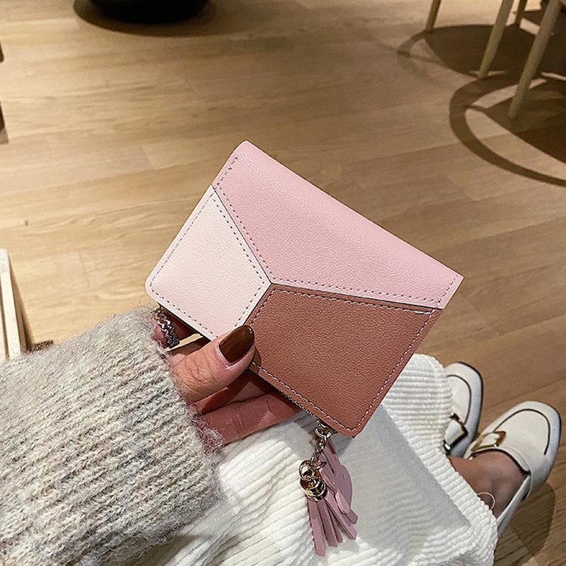 Yogodlns Fashion Wallets Zipper Coin Purse Lady Short Purses Handbags Women Clutch Cards Holder PU Leather Money Bag Billfold Wallet