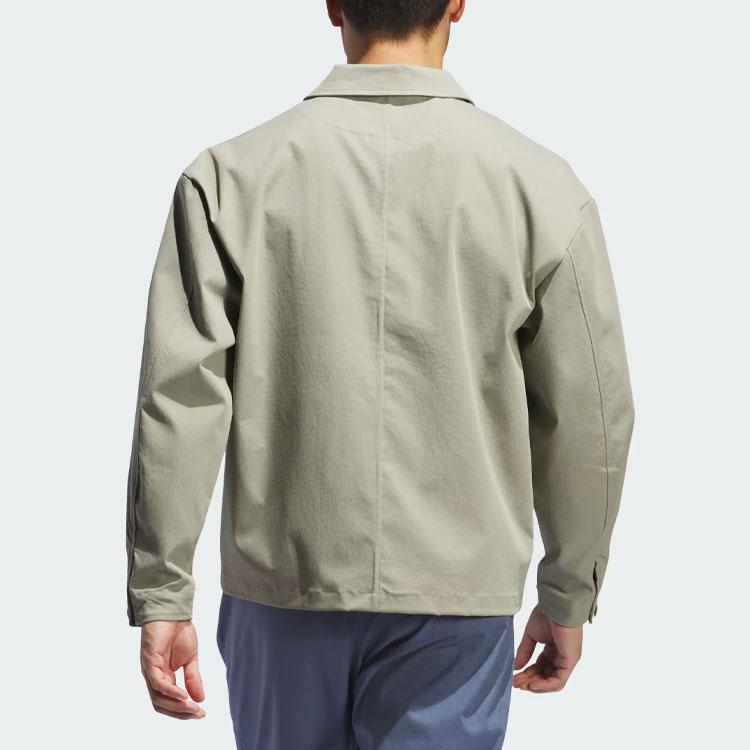 adidas Go-To Chore Coat Solid Logo Loose Jacket Men Jacket Pebble-Grey IU4711