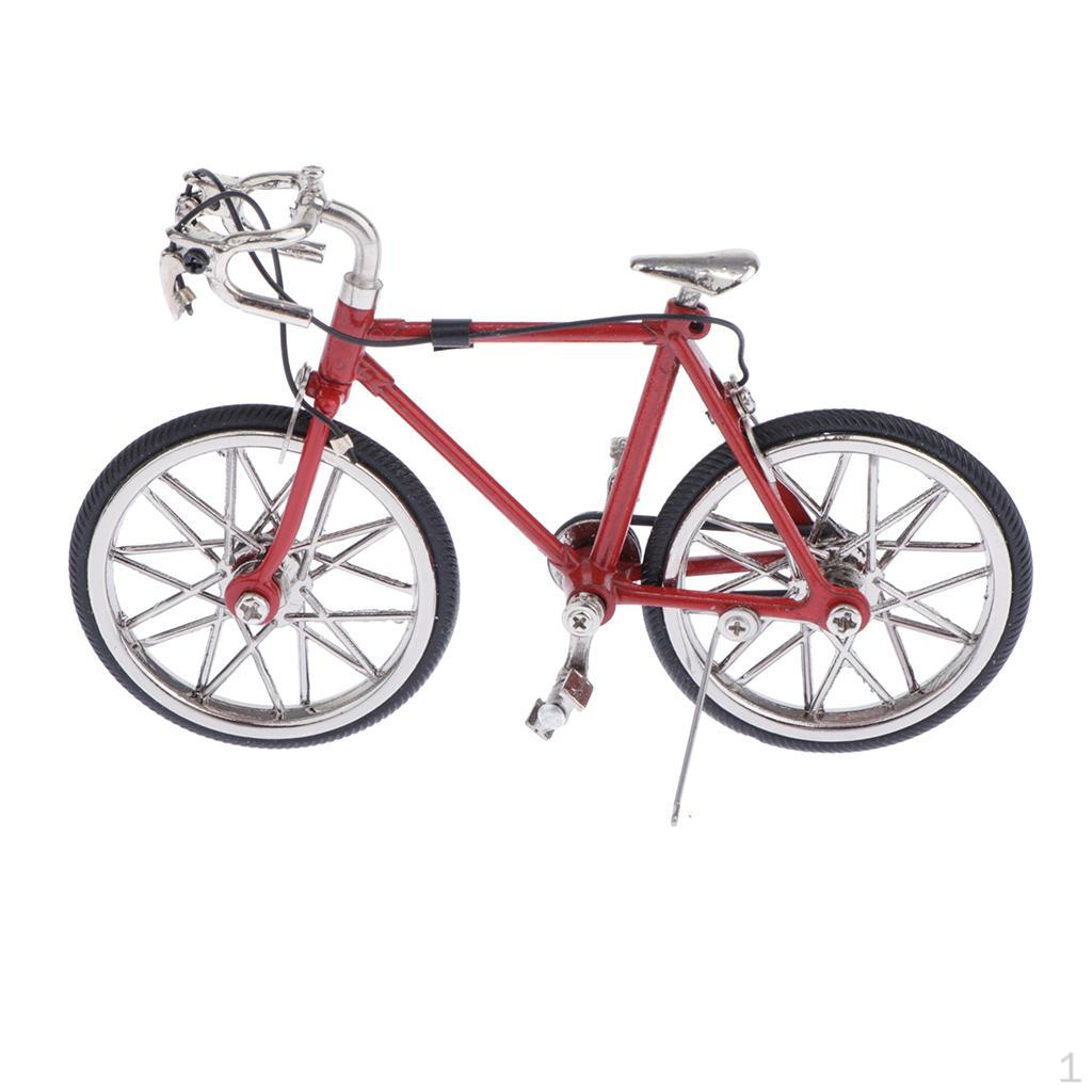 

1/16 Model Velodrome Bike Toy Gift Desk Supplies красный