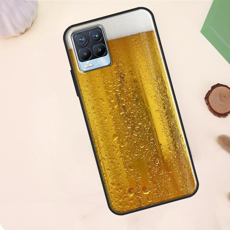 Beer Mug Beer Bubbles Case For Realme C55 C53 C33 C63 C61 C51 C65 C67 C71 C75 11 12 13 14 15 Pro Plus GT6 GT7 Pro
