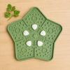Pet Slow Food Mat with Suction Cups Star Shape Pet Food Tray