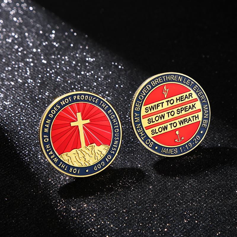 4CM Masonic Freemasonry Souvenir Coin Collection Brotherhood The Eye of Coin Making Good Men Better Commemorative Medal