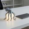 Dimmable Bedside Nightlight 3D Printed Octopus Night Light, Creative Table Lamp with Remote Control, 7 Color RGB Gradient Sleep LED for Kids Bedroom &