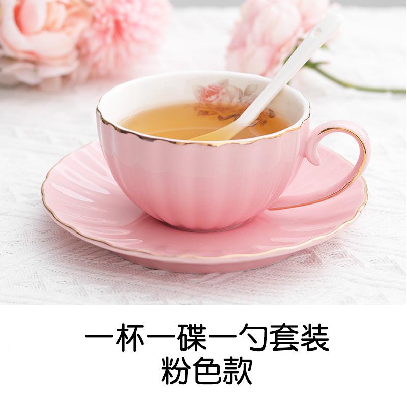 

Ceramic Pumpkin Coffee Cup Light luxury ins latte black tea mug Home office minimalist afternoon tea set porcelain tea cups 101-200ml рожевий