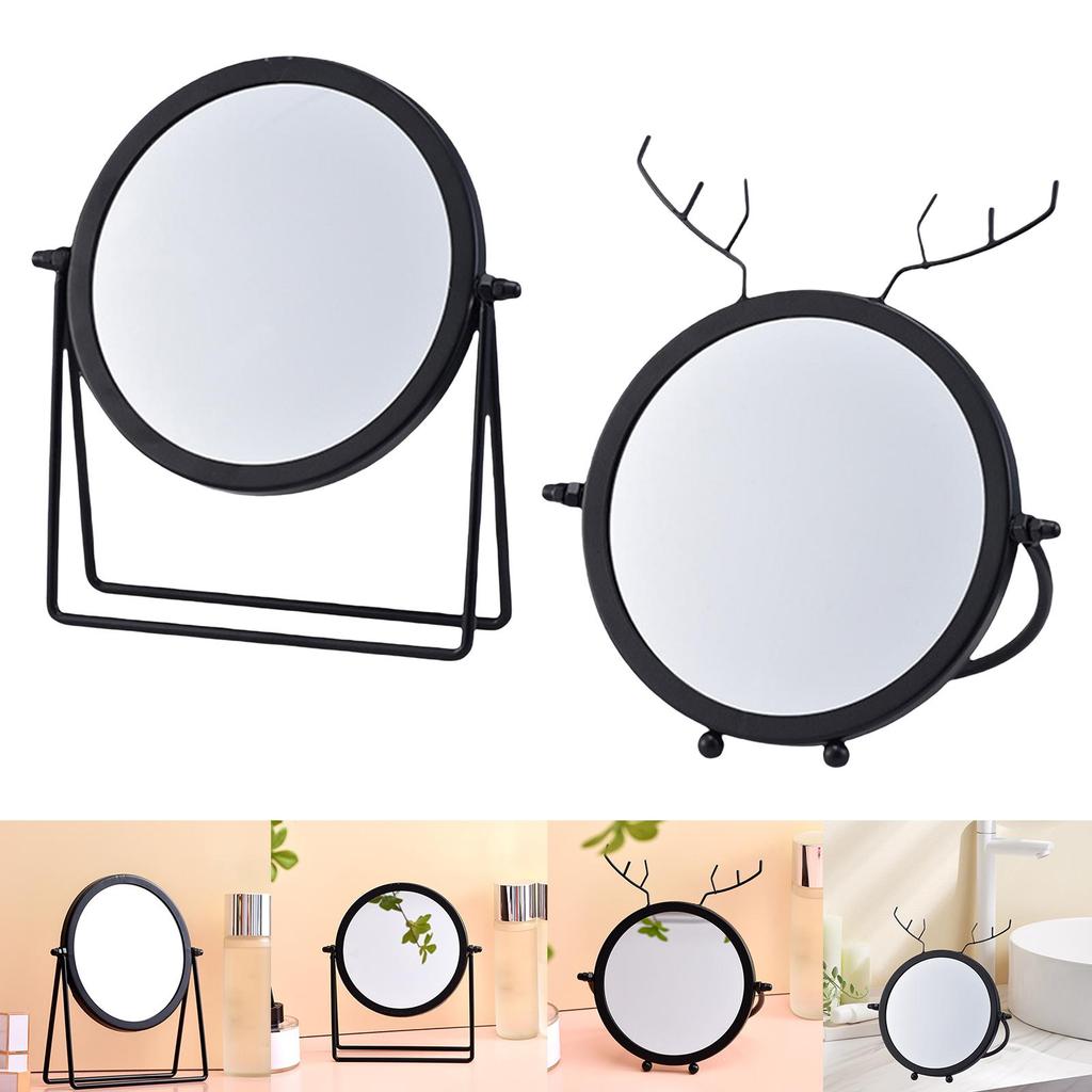 Desktop Makeup ° Rotation Mirror Small Stand Mirror for Tabletop