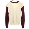 Marni Made In Italy Long Sleeve V Neck Knit Cardigan 38 Wine-red Women Used