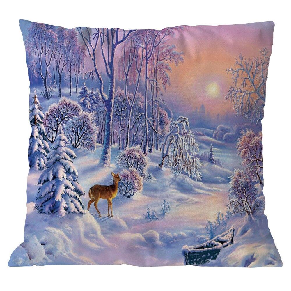 Bedroom Living Room Cushion Cover Home Decor Pillowcase Christmas Sofa