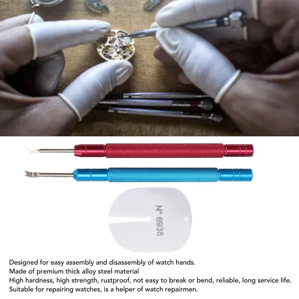 3pcs Protection Pad Watch Needle Remover Alloy Steel Watch Hands Removal Tool  Watch Repair