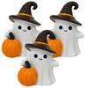 Xiaomi Cute Halloween Ghost Pumpkin Resin Figurine Mini Desktop Craft Ornament Spooky Home Party Decoration Gift Photo Shooting Props