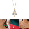 Christmas Tree Pendant Necklace With Zinc Alloy And Lockchain For Holiday Festive Wear