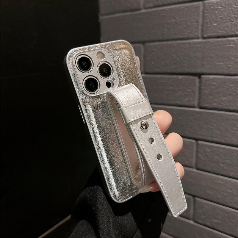 

Узор личи подходит для Apple 16 чехол для мобильного телефона наклейка кожаный браслет 14promax интернет знаменитость Iphone15 анти-падение жесткий чехол для женщин iPhone11