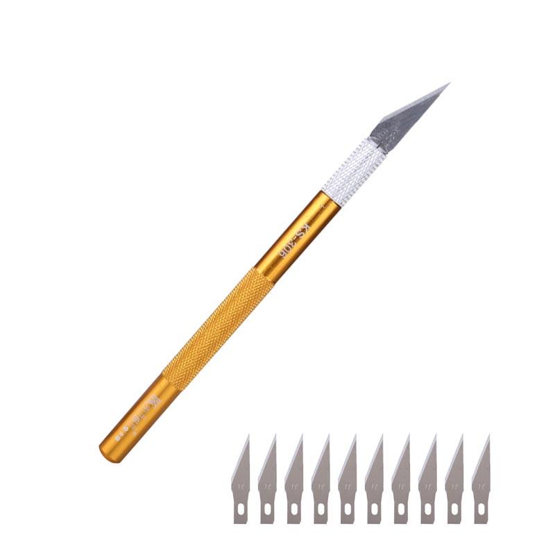 12pcs/lot Craft Artwork Engraving DIY Cutter Knife Set Wood Model Repairing Sculpture Scalpel Carving Knife Hand Tools