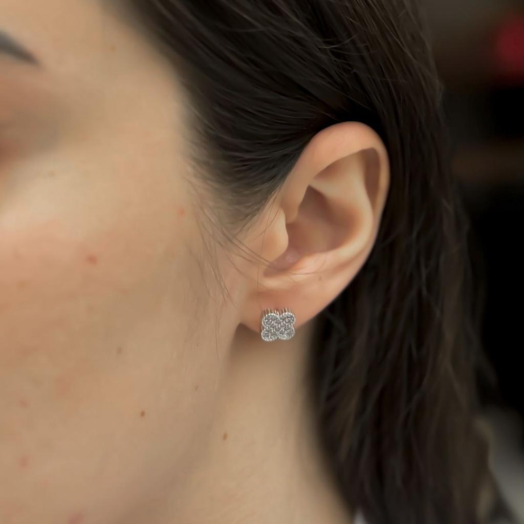 Silver Earrings with Cubic Zirkonia (2147961)