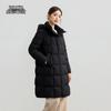 Xuezongfei Women's Mid-Length Hooded Down Jacket