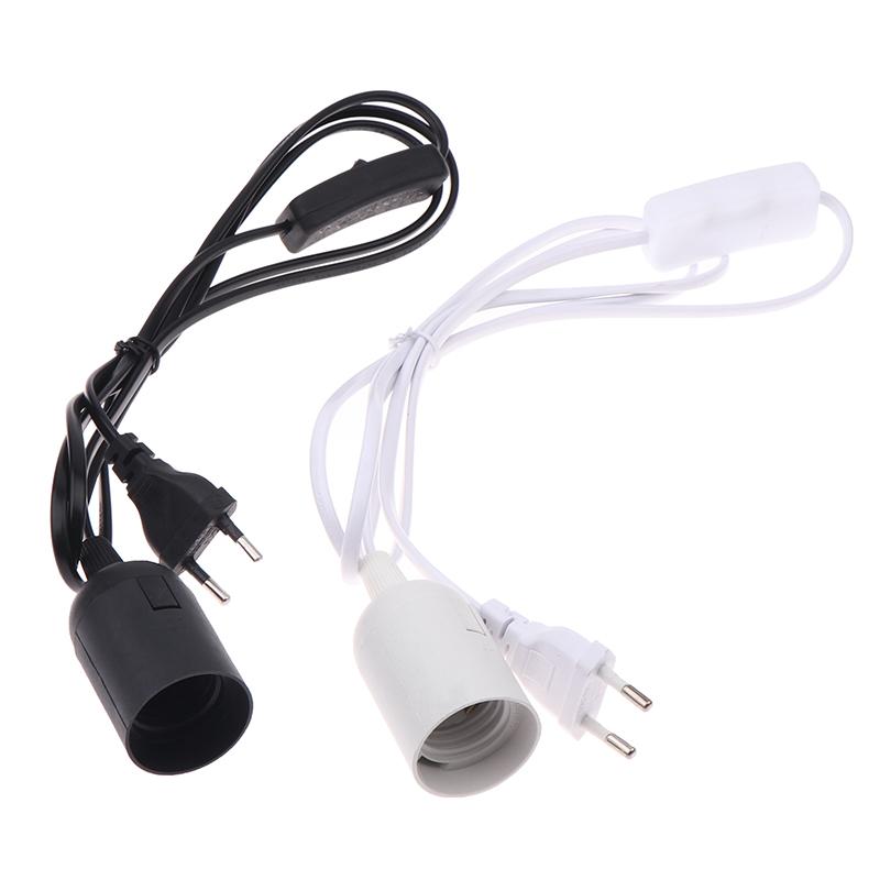 Eu Plug E27 Lamp Base Holder With On/Off Switch Power Cord Cables Hanging Pendant Led Light Fixture Lamp Bulb Socket Cord