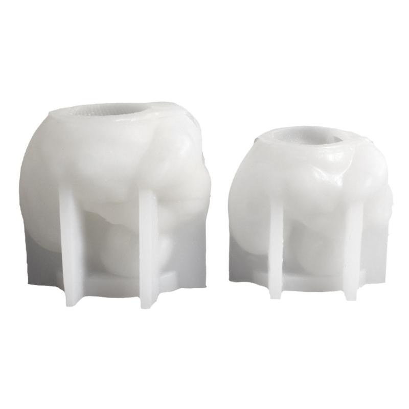 Molde de Vela de Abóbora Palhaço Moldes de Silicone para Halloween Moldes de Enfeites Moldes de Fundição Moldes de Gesso para Decoração de Casa