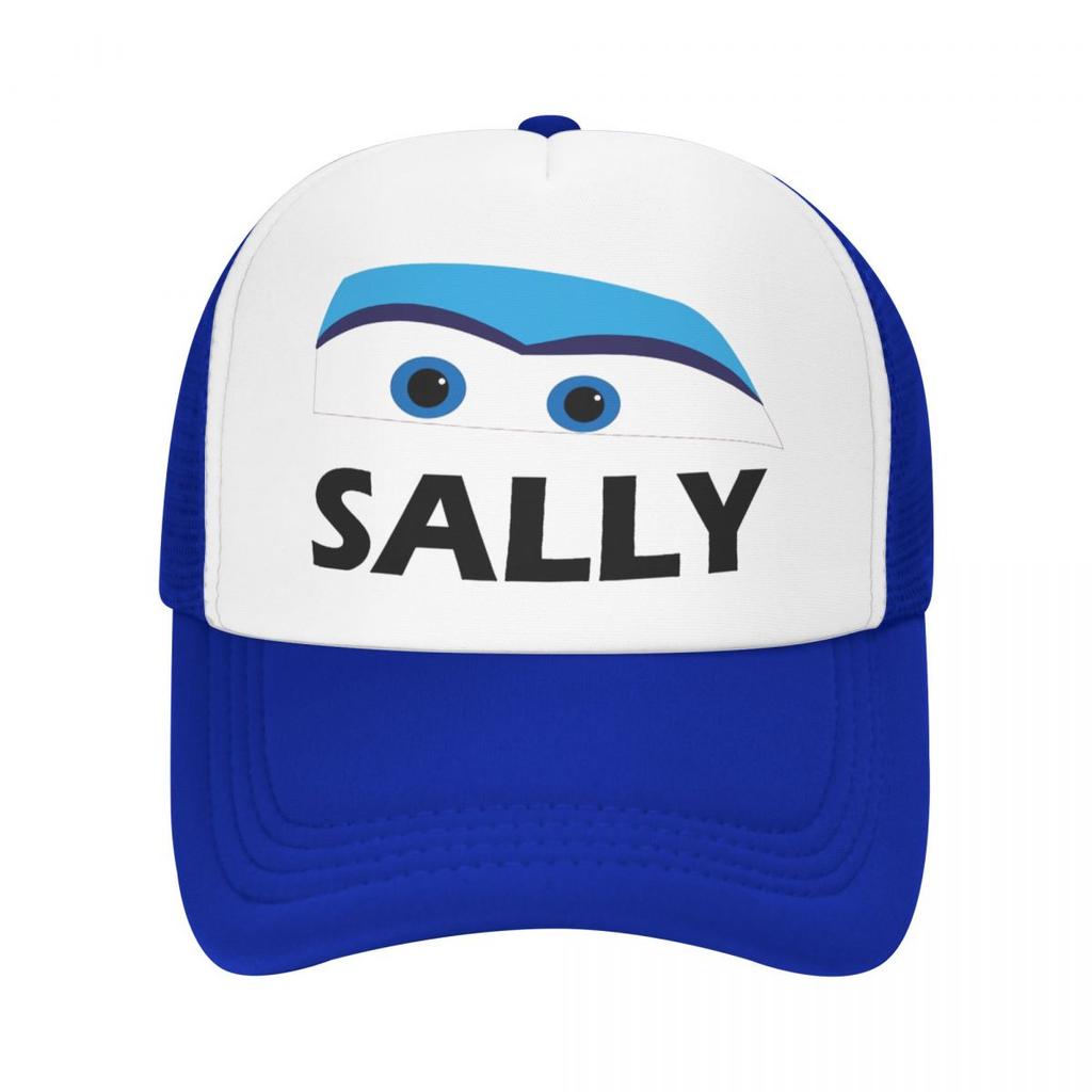 Ligtning Sally Eyes Mcqueen Foam Mesh Trucker Hat Vintage Summer Outdoor Mesh-back Baseball Cap Adjustbale