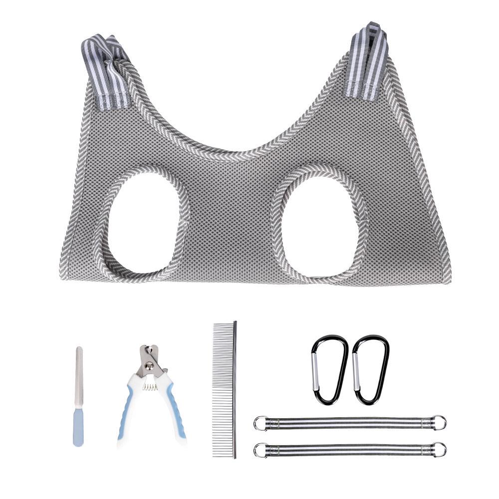 Pet Hammock for Dog Grooming: Anti-Scratch Nail Trimming & Foot Washing Bag