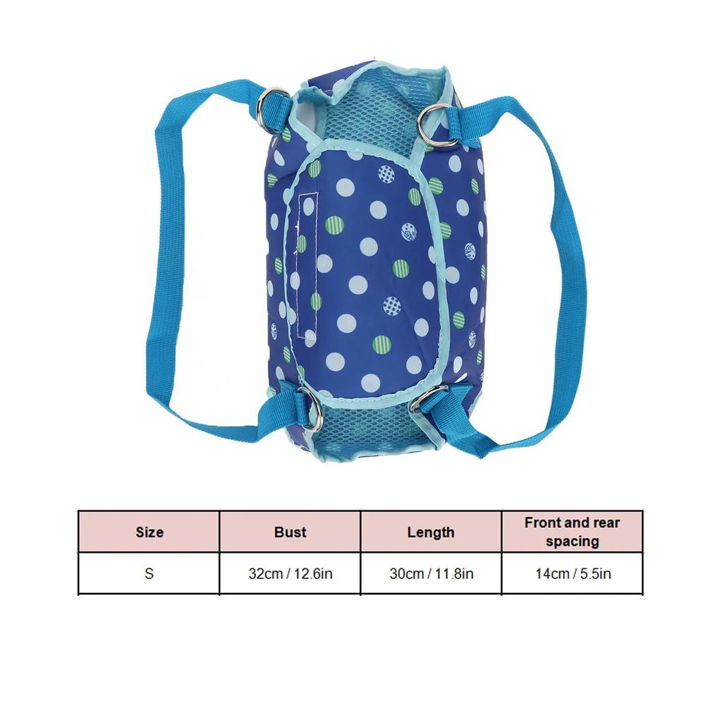 Dog Lift Harness Support Breathable Washable Portable Dog Sling Harness With Dual Lumbar Strips For Small Dogs