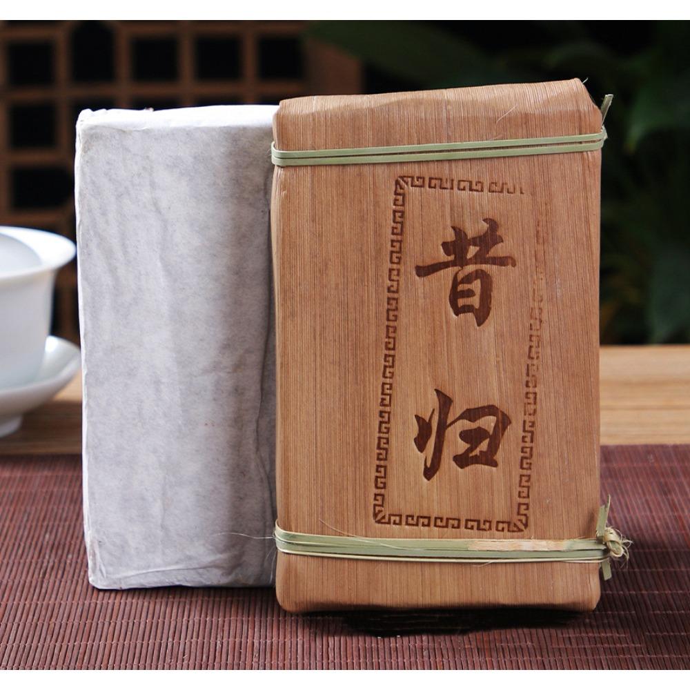 Pu er Raw Tea Brick 250g Xigui Golden Leaf Herbal Energy Tea for Adults 01