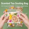 Food Grade PP Ziplock Bags Clear Transparent Self Sealing Pouches for Scented Tea Fruit Dried Food Jewelry Packaging