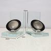 Transparent Crystal Ball Decorative Ornaments, Library Book Stands, Book Supports, Geometric Glass Crafts, Home Decor