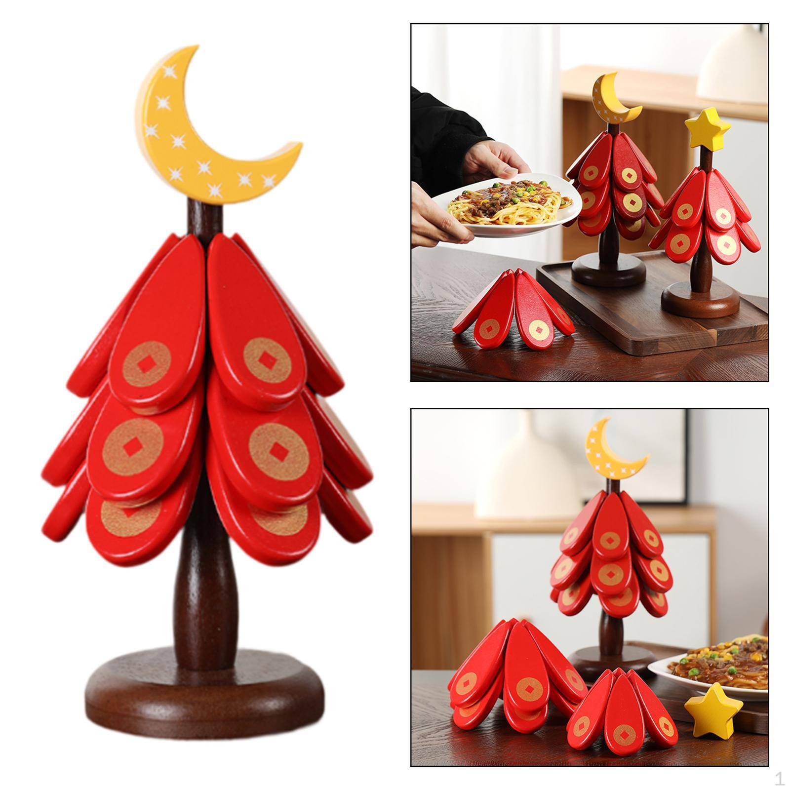 

3 шт. подставки для посуды защита стола с держателем термостойкие подставки под елку Moon