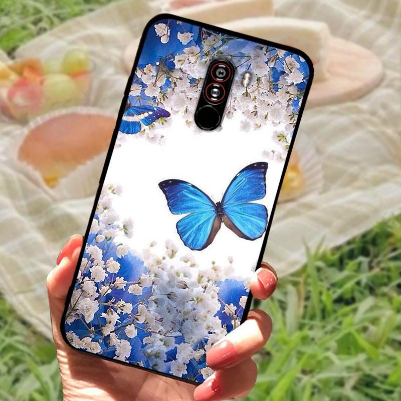 For Xiaomi Mi Pocophone F1 Case Cover PocoF1 Silicone Soft Marble Black Bumper Funda Coque for Xiaomi Poco F1 Poko Protective