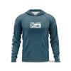 Mens UPF 50 Quick-Dry Fishing Shirt With Hood Long Sleeve Sun Protection Top Outdoor Angling Wear