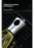 304 Stainless Steel Glass Oil Spray Bottle - Press for Controlled Oil Dispensing