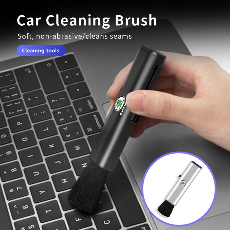 AAABR1 Car Interior Cleaning Car Vent Cleaning Soft Brush Air Conditioner Detail Brushes For Skoda Octavia A5 A7 RS Fabia Superb Rapid