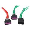 12 Pin Automotive Waterproof Connector Front Lamp Wire Harness Plug Durable Headlight Wiring For Car Retrofit